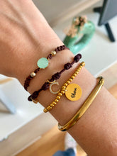 Load image into Gallery viewer, Pulsera bolitas medalla grabada