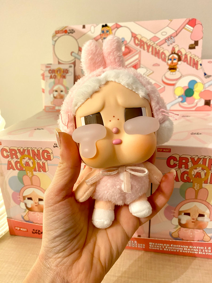 Caja sorpresa de POP MART CRYBABY Crying Again Series-Vinyl Face