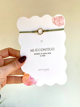 Cargar imagen en el visor de la galería, Pack Pulsera de boda en tarjetón Mi sí contigo