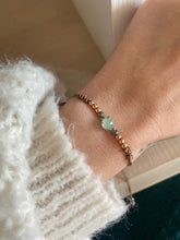 Load image into Gallery viewer, Pulsera Mikadzuki Calcedony Rosé Omamori Joyas