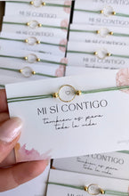 Cargar imagen en el visor de la galería, Pack Pulseras Detalle de boda con mensaje Mi sí contigo Omamori Joyas