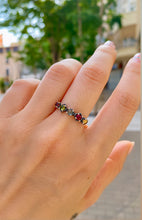 Cargar imagen en el visor de la galería, Anillo Turmalinas Bali Nature Omamori Joyas