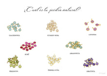 Cargar imagen en el visor de la galería, Colgante Mia Letra y piedra SMALL Omamori Joyas