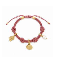 Load image into Gallery viewer, Pulsera Nudos con Charms Marinos Omamori Joyas