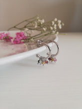 Cargar imagen en el visor de la galería, Aros Bali con Turmalinas Omamori Joyas
