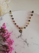 Cargar imagen en el visor de la galería, Collar Turmalinas + Inicial Omamori Joyas