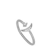 Laden Sie das Bild in den Galerie-Viewer, Anillo Luna y Circonita Omamori Joyas
