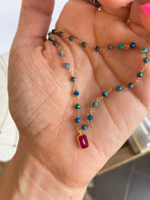 Laden Sie das Bild in den Galerie-Viewer, Collar Balinés Crisocola Omamori Joyas
