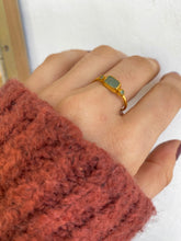 Laden Sie das Bild in den Galerie-Viewer, Anillo verde agua París Omamori Joyas