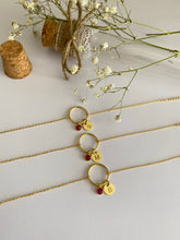 Cargar imagen en el visor de la galería, Pulsera personalizada Dorada Acero Anni en Probeta para boda Omamori Joyas