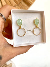 Load image into Gallery viewer, Pendientes Oval medium Colores diferentes Omamori Joyas