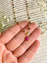 Cargar imagen en el visor de la galería, Collar con Turmalinas Omamori Joyas