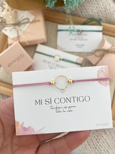 Cargar imagen en el visor de la galería, Pack Pulseras Detalle de boda con mensaje Mi sí contigo Omamori Joyas