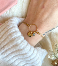 Load image into Gallery viewer, Pulsera Anni dorada personalizada ajustable
