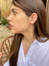 Load image into Gallery viewer, Pendientes Anni diferentes piedras Omamori Joyas