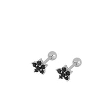 Laden Sie das Bild in den Galerie-Viewer, Piercing Flor negra Omamori Joyas