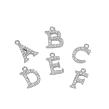 Cargar imagen en el visor de la galería, Inicial con circonitas plata Omamori Joyas