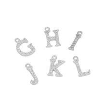 Cargar imagen en el visor de la galería, Inicial con circonitas plata Omamori Joyas