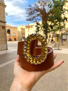 Cinturón Oval Strass