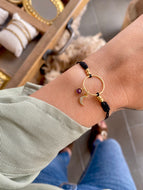 Pulsera Moon con piedra natural Omamori Joyas