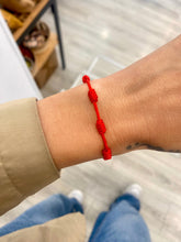 Cargar imagen en el visor de la galería, Pulsera Roja de los siete nudos Omamori Joyas
