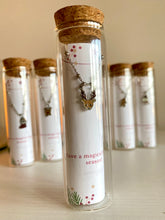 Load image into Gallery viewer, Pulseras navideñas en tubitos de cristal
