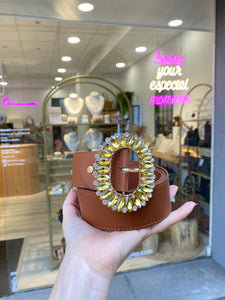 Cinturón Oval Strass