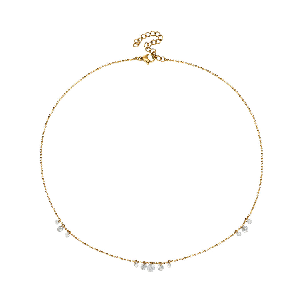 Collar Circonitas Steel