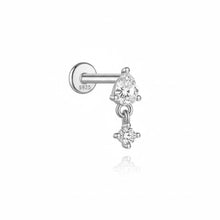 Cargar imagen en el visor de la galería, Piercing Doble circonita Omamori Joyas
