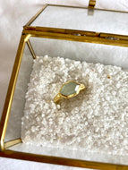 Anillo Calcedonia Bronce Omamori Joyas