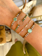 Pulsera rombo calcedonia Omamori Joyas
